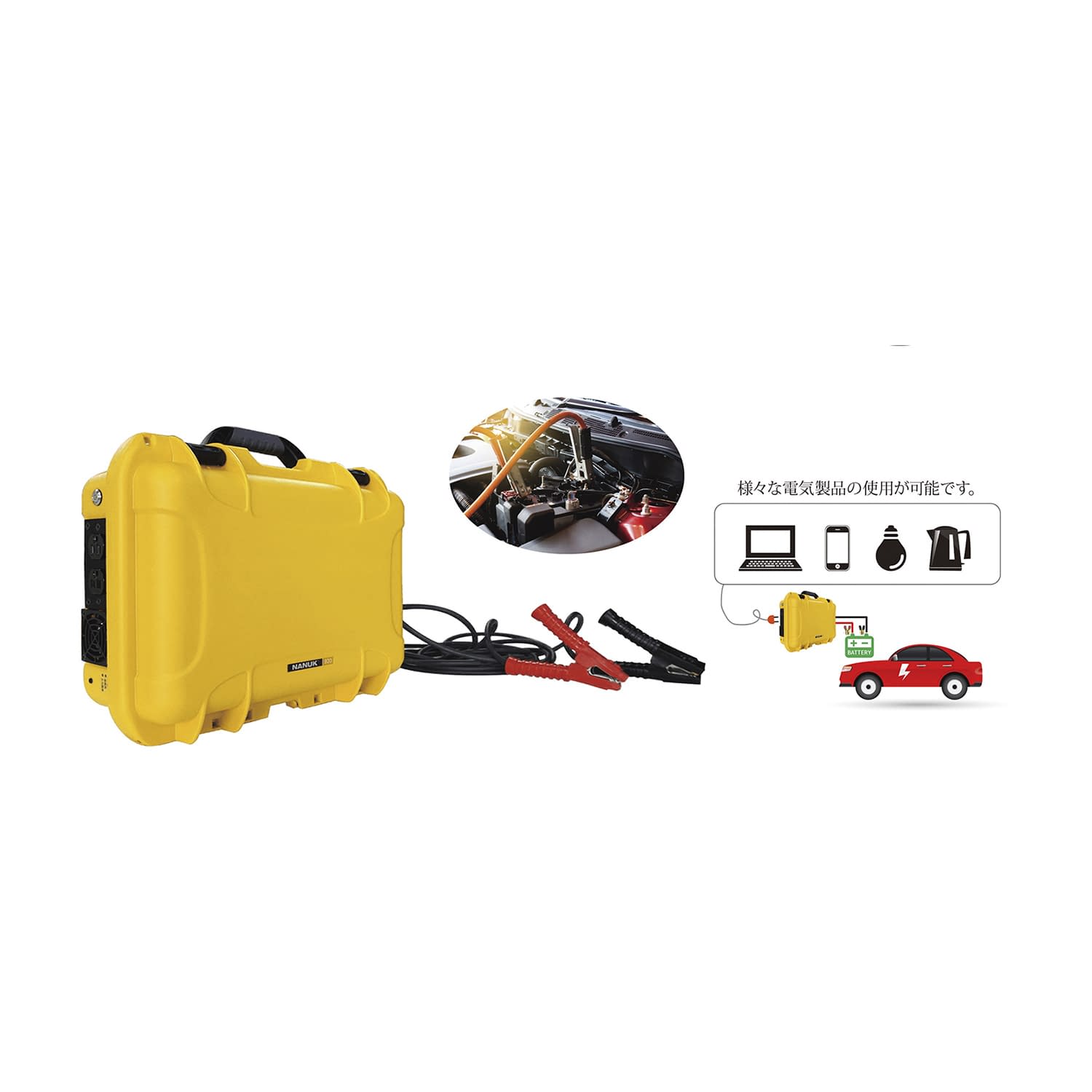 車両接続型電源 DC/ACコンバータ 60Hz用 25-2356-01 プライム・スター PR-HUG-CAR1.0(60HZヨウ