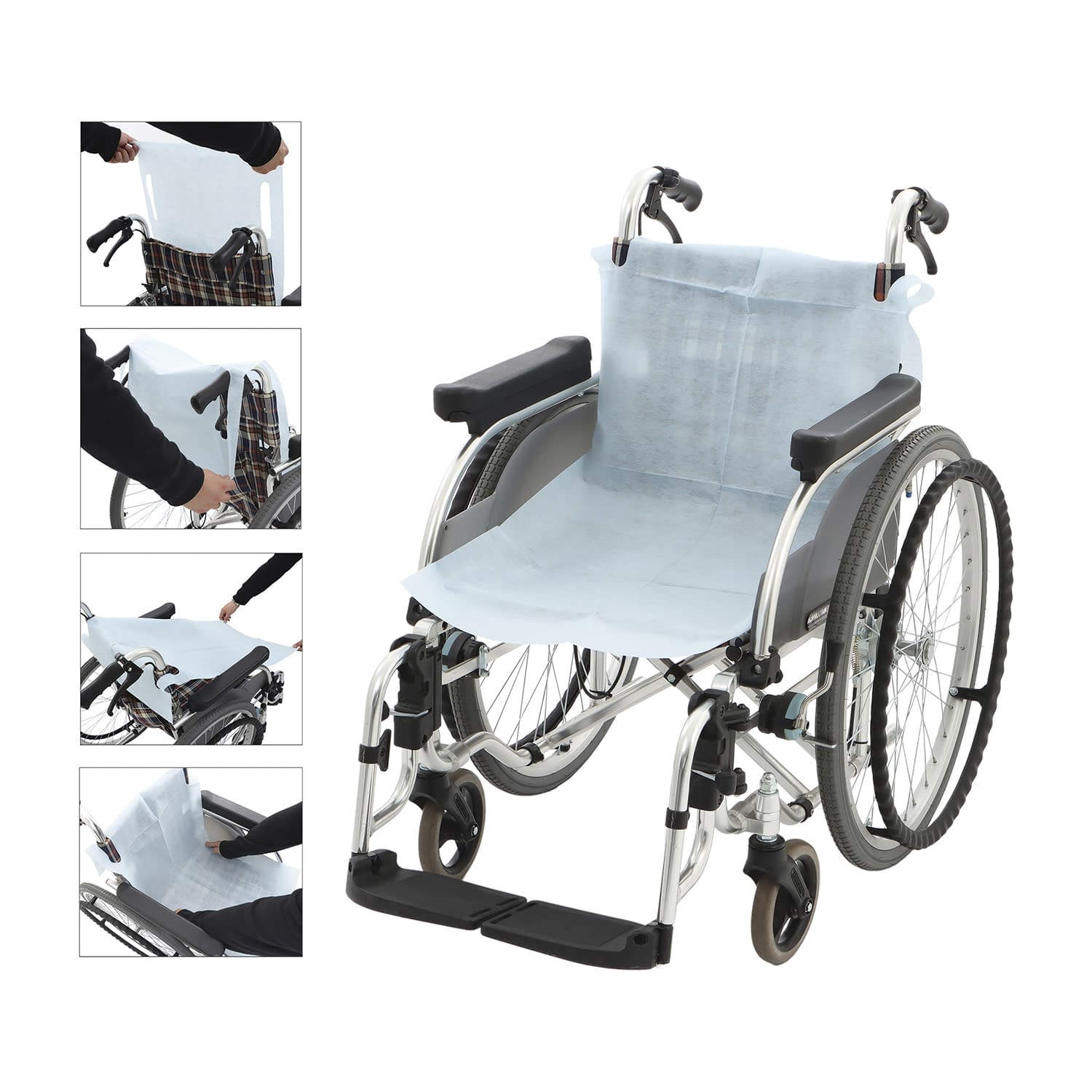 使い捨て車いすシートカバー 車いす用オプション 25-2369-00 ケアメディックス 45-100(100マイ)