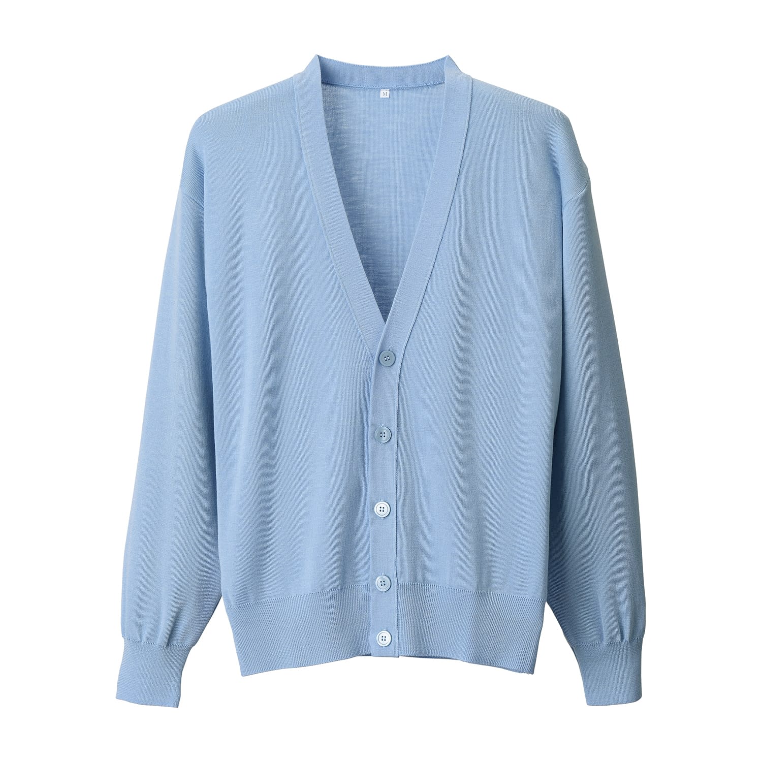 抗ピルメンズカーディガン 25-6526-0307 サックス ディーフェイズ D-2001(LL)