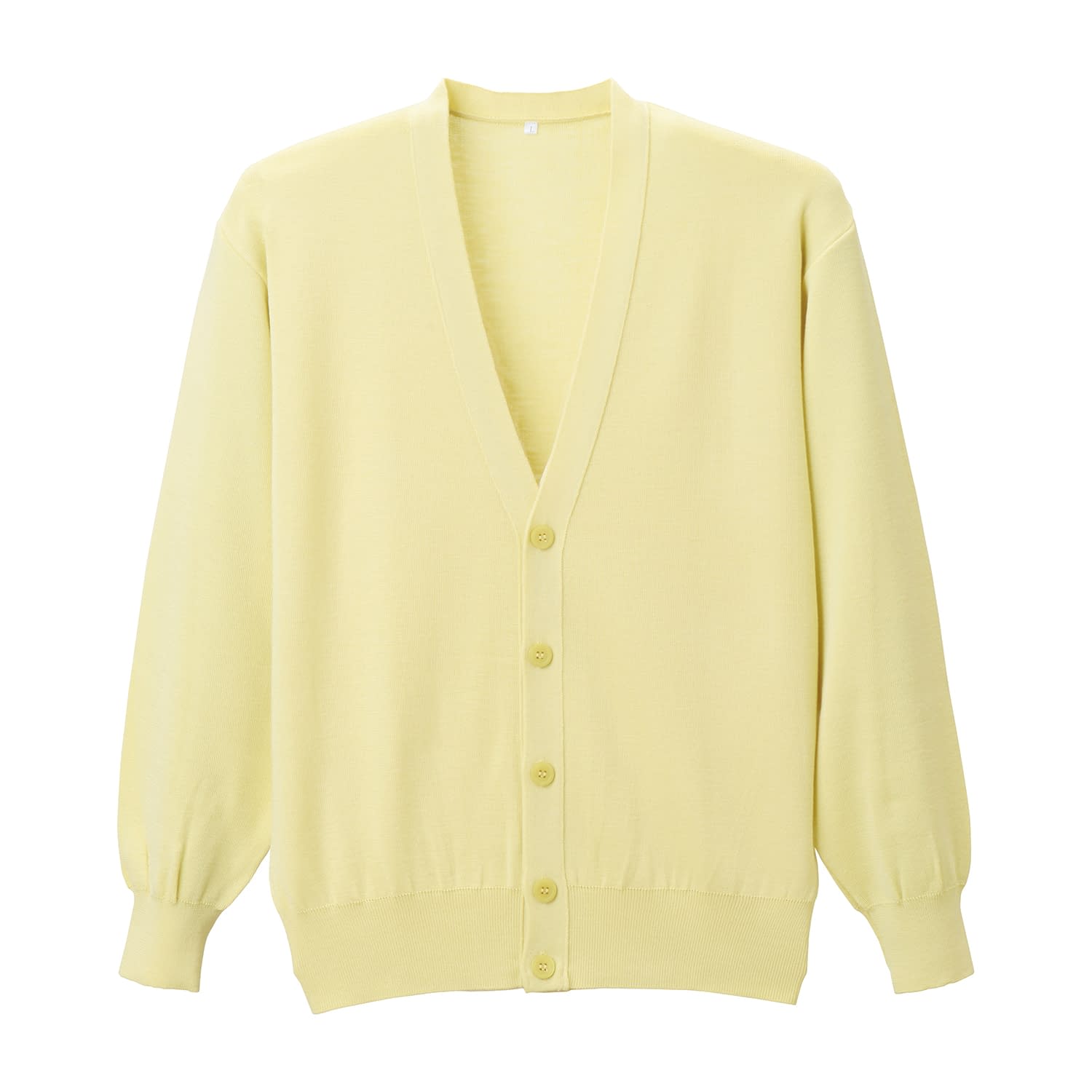 抗ピルメンズカーディガン 25-6526-0309 イエロー ディーフェイズ D-2001(LL)