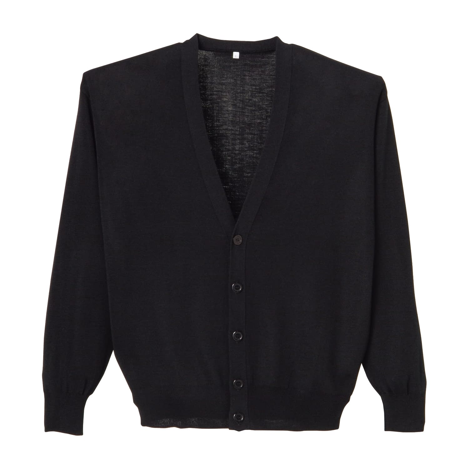 抗ピルメンズカーディガン 25-6526-0402 ブラック ディーフェイズ D-2001(3L)