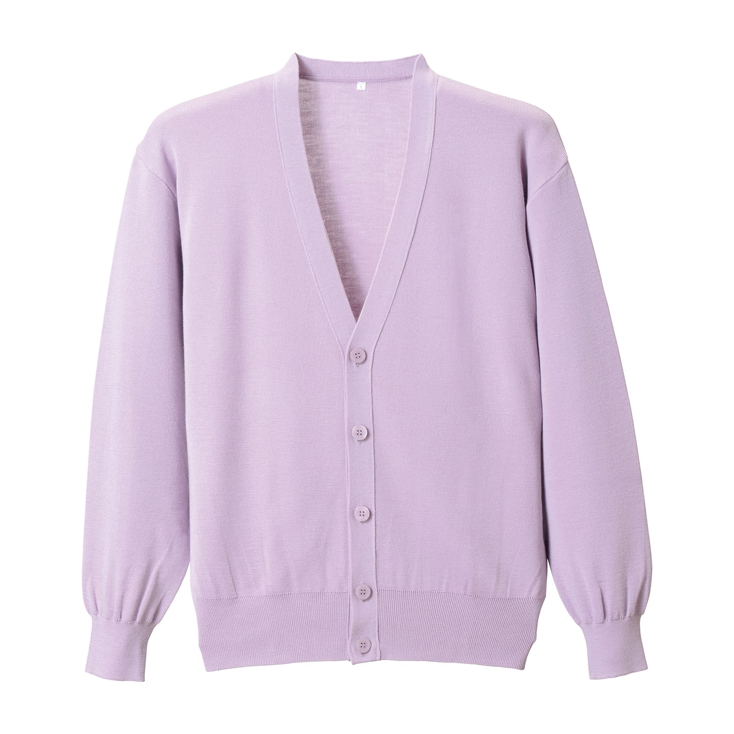 抗ピルメンズカーディガン 25-6526-0408 パープル ディーフェイズ D-2001(3L)