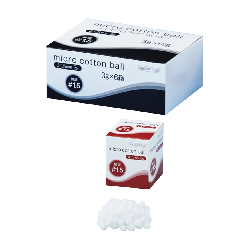 マイクロコットンボール＃1．5 #1.5 24-9996-00 イワツキ 001-10503(3G)6コイリ