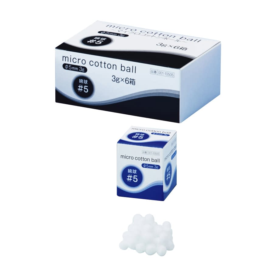 マイクロコットンボール#5 #5 24-9996-02 イワツキ 001-10505(3G)6コイリ