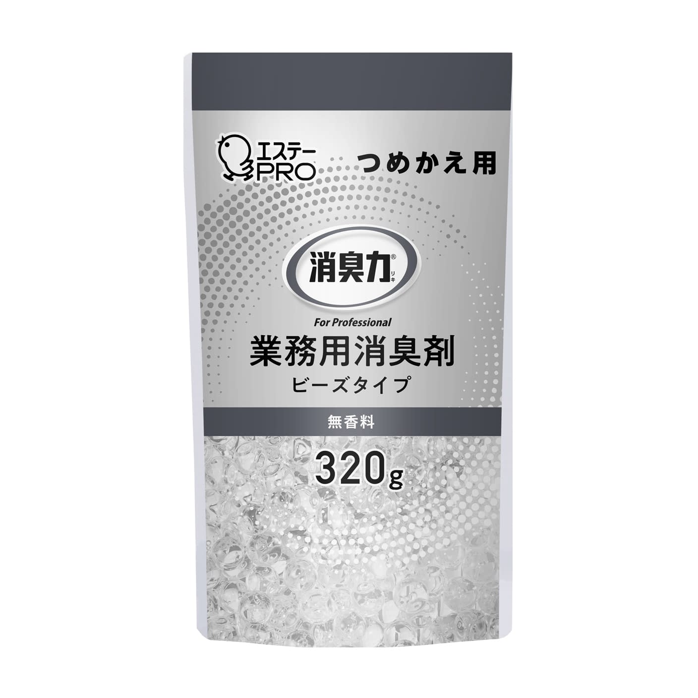 消臭力(業務用)ビーズタイプ ビーズタイプ・詰替用・無香料 消臭剤 25-2216-03 業務用 ビーズタイプ 320G(ツメカエ)ムコウリョウ