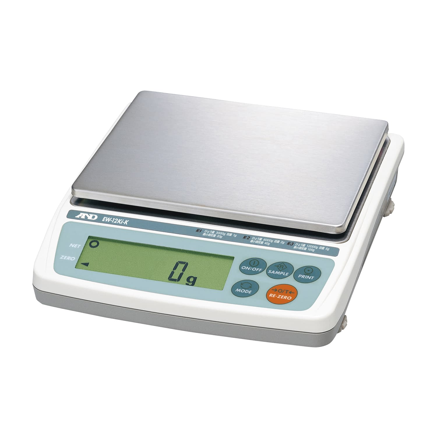 パーソナル電子天びん 電子天秤 25-2281-00 エー・アンド・デイ EW-12KI-K