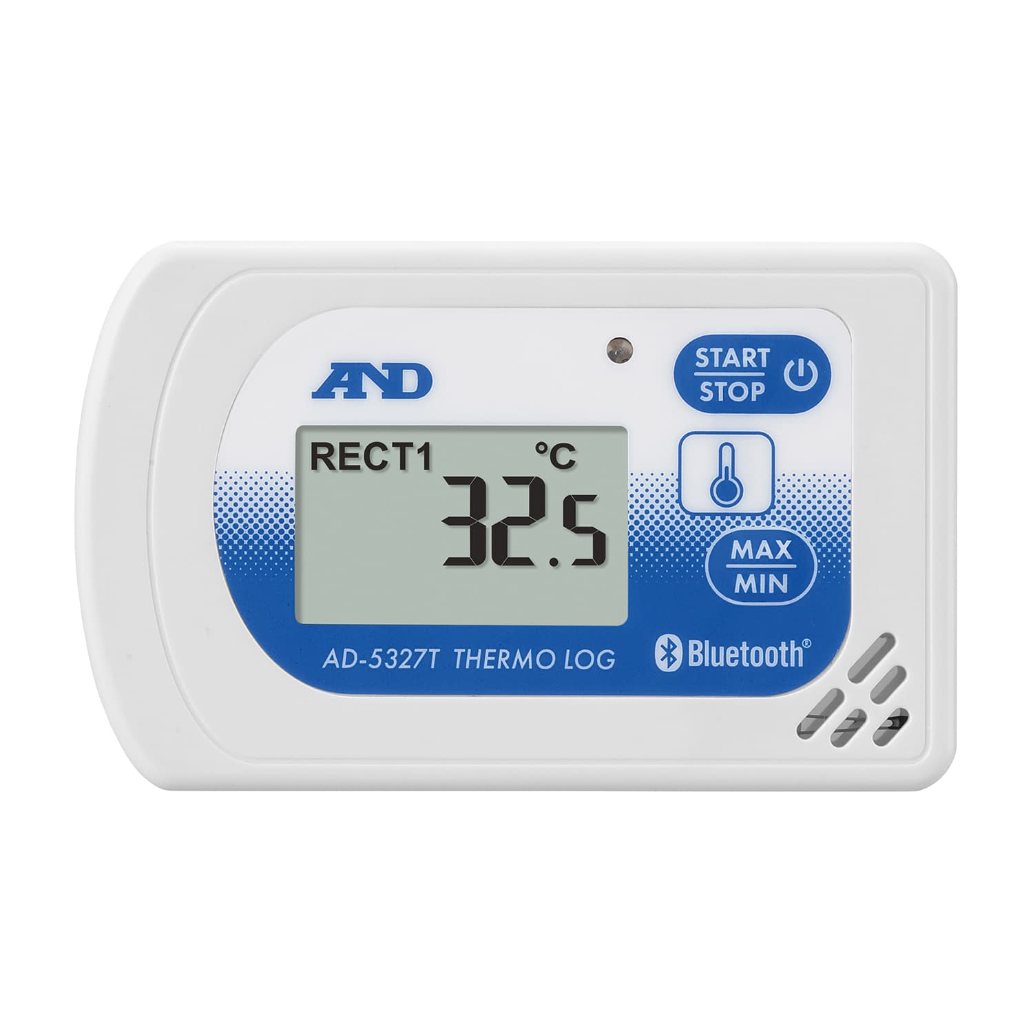 BLE温度・湿度データロガー 内蔵温度 温湿度計 25-2174-02 エー・アンド・デイ AD-5327T