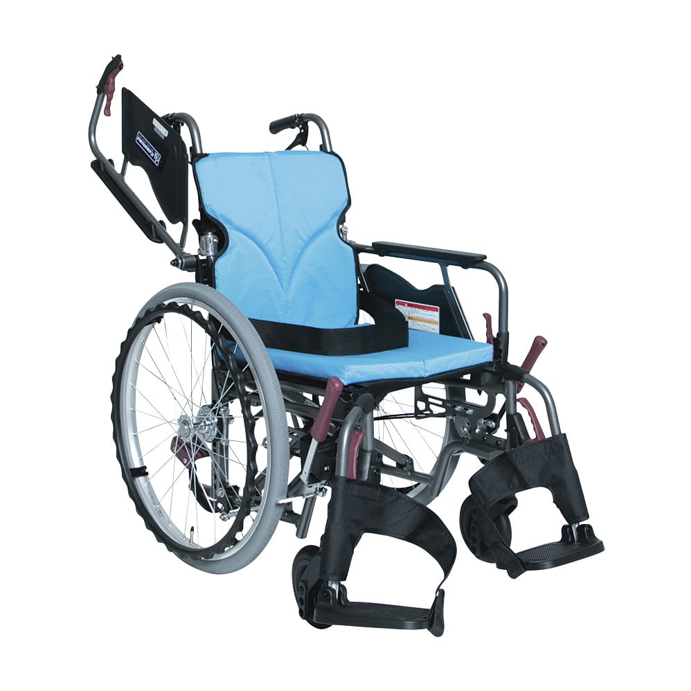 車いす モダン Bスタイル モダンシリーズBスタイル 25-2358-0102 ライトブルーNo.83 カワムラサイクル KMD-B22-40-M/SR