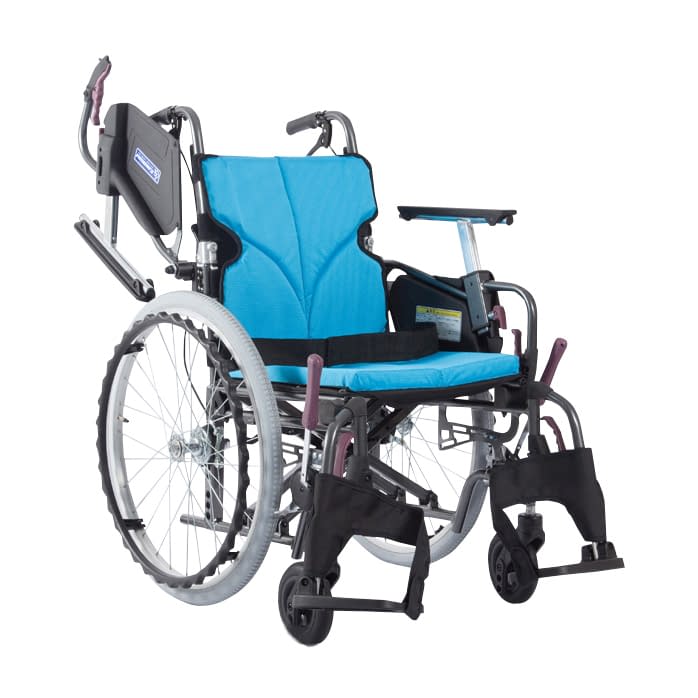 車いす モダン Cスタイル モダンシリーズCスタイル 25-2358-0202 ライトブルーNo.83 カワムラサイクル KMD-C22-40-M/SR