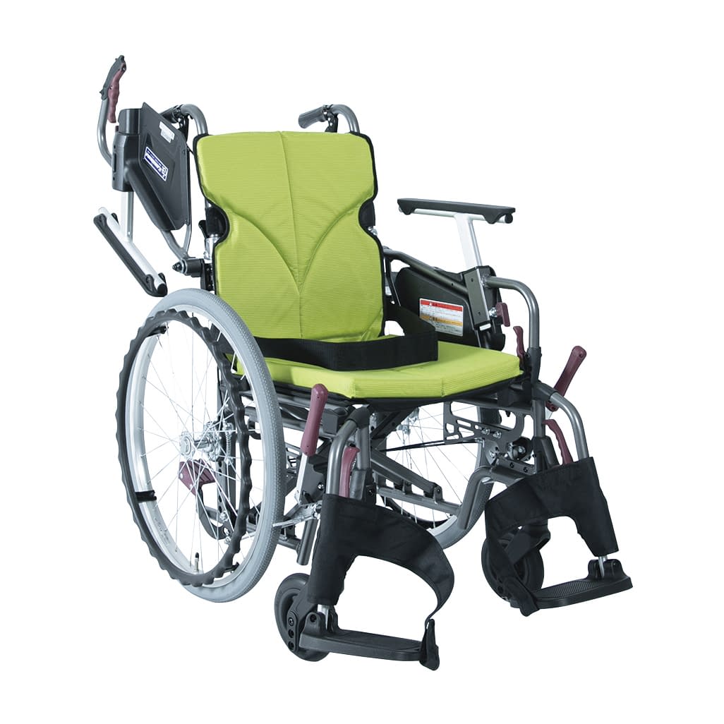 車いす モダン Cスタイル モダンシリーズCスタイル 25-2358-0203 若葉色No.85 カワムラサイクル KMD-C22-40-M/SR