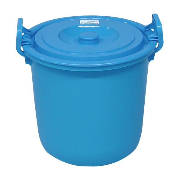 ポリペール(蓋付)22L バケツ 10-3270-0201 ブルー 矢崎化工