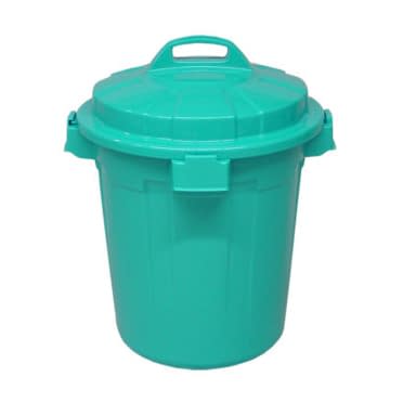 ポリペール(蓋付)48L バケツ 10-3285-0001 ブルー 矢崎化工 YL-50 (455X610MM)