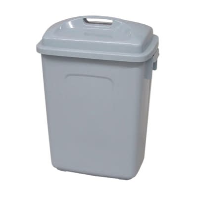 ポリペール角型(蓋付)45L 10-3300-0202 ライトグレー 矢崎化工 KL-45 (415X310X590)