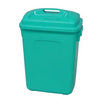 ポリペール角型(蓋付)33L 10-3300-0301 ブルー 矢崎化工 KL-30 (380X275X545)