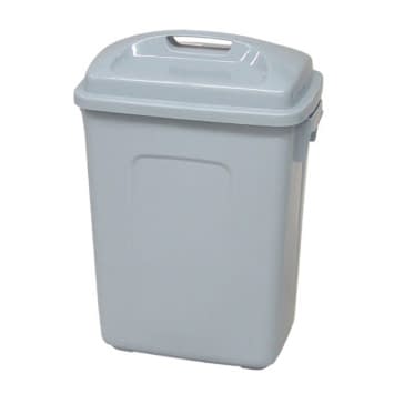 ポリペール角型(蓋付)33L 10-3300-0302 ライトグレー 矢崎化工 KL-30 (380X275X545)