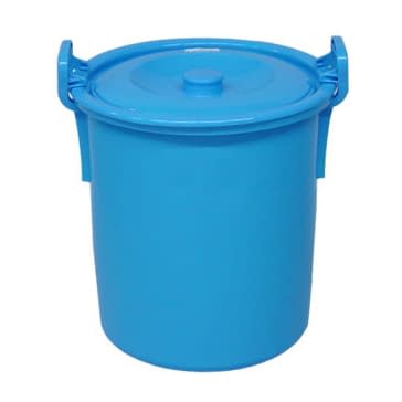 ポリペール(蓋付)34L バケツ 10-3275-0001 ブルー 矢崎化工