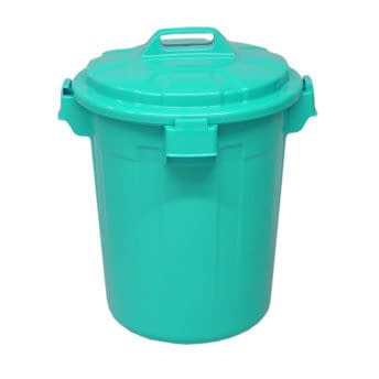 ポリペール(蓋付)42L バケツ 10-3290-0101 ブルー 矢崎化工 YL-40 (415X565MM)