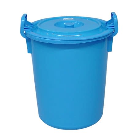 ポリペール(蓋付)56L バケツ 10-3280-0001 ブルー 矢崎化工