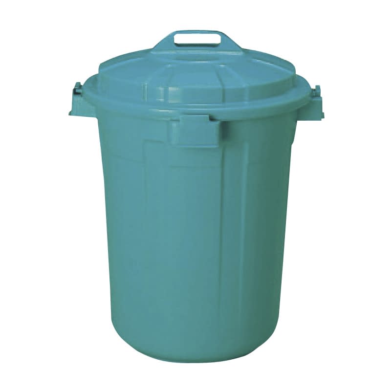 ポリペール(蓋付)90L バケツ 10-3295-0001 ブルー 矢崎化工 YL-90 (555X735MM)