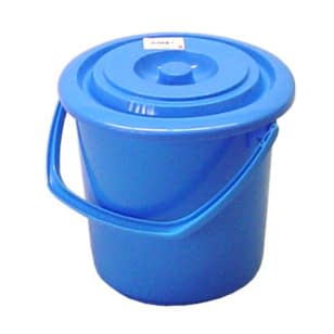 ポリペール(蓋付)5.2L バケツ 10-3315-0101 ブルー 矢崎化工