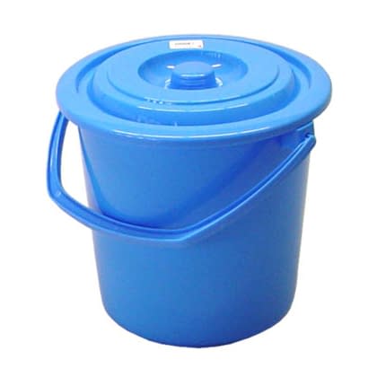 ポリペール(蓋付)15．5L バケツ 10-3315-0501 ブルー 矢崎化工