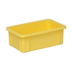 ポリコンテナー(本体のみ) 10-3230-0102 イエロー 矢崎化工 PT-3B (265X165X95MM)