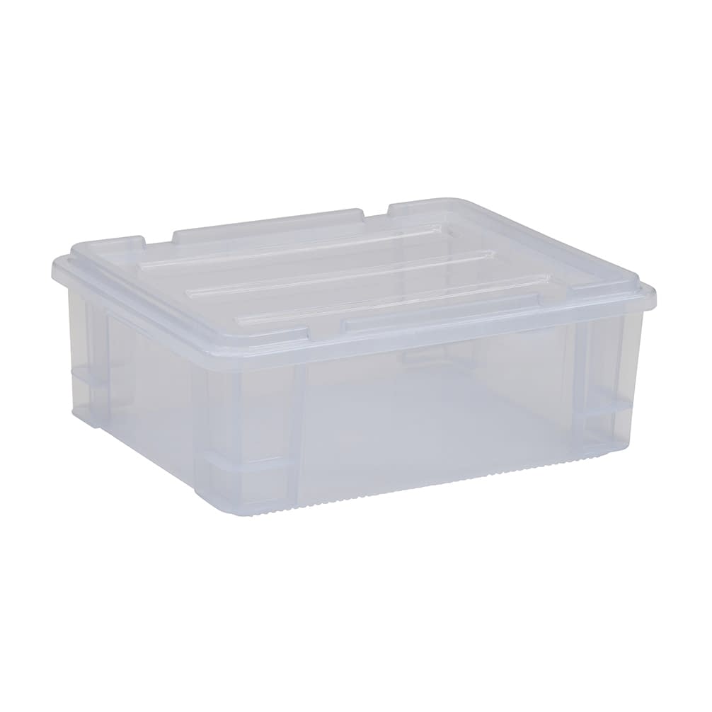 ポリコンテナー(蓋付) 10-3260-0303 クリア 矢崎化工 PT-21 (485X370X185)