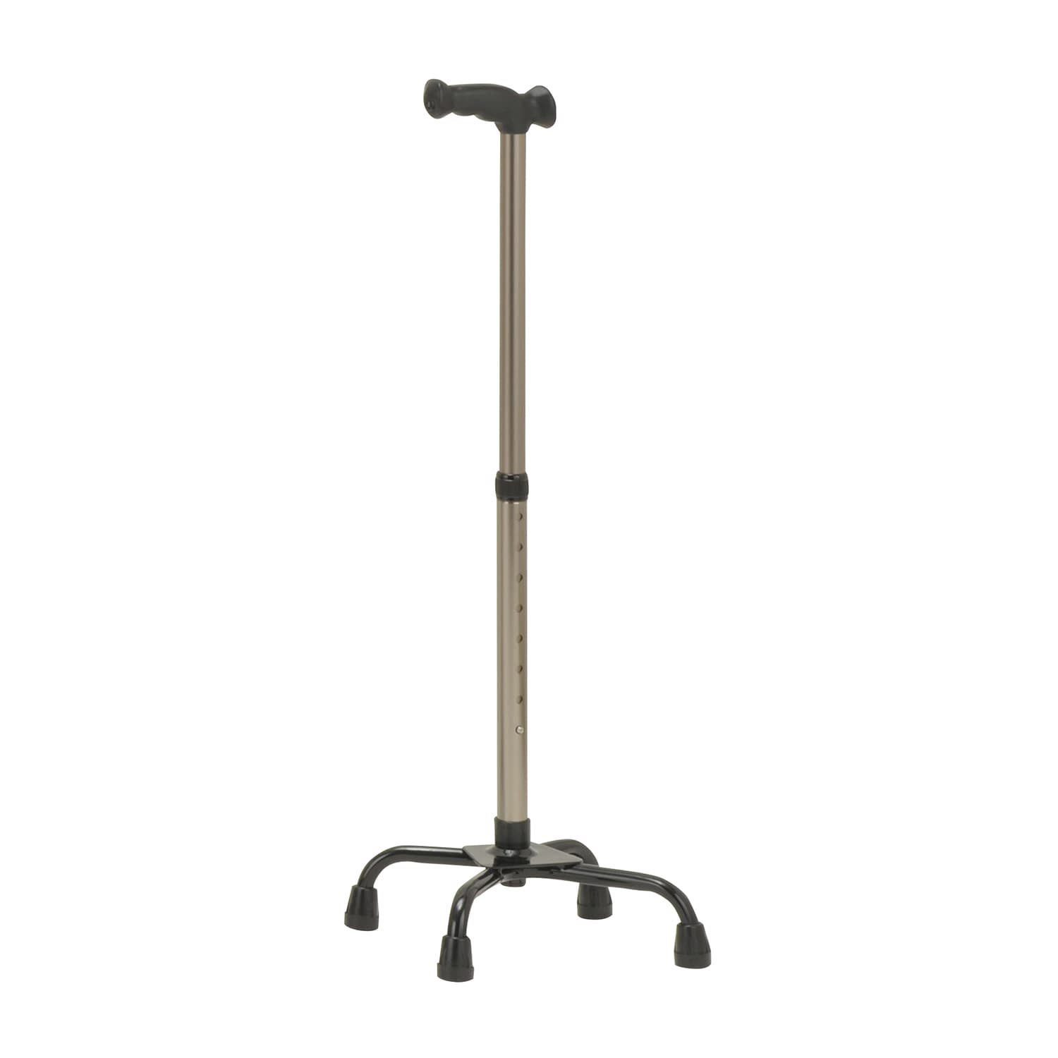 機能型クォードケイン ステッキ(四点杖) 25-2754-04 Cryscare TQ-204L(ブロンズ)