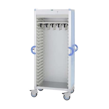 カテーテルハンガーカート 25-2121-01 サカセ化学工業 C64-AS10208HB(ブルー)