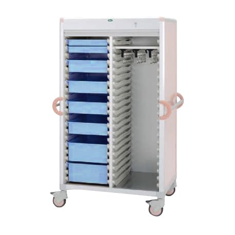 カテーテルハンガーカート 25-2122-0004 トレー:ブルー サカセ化学工業 C46-AS20207HB(ピーチ)