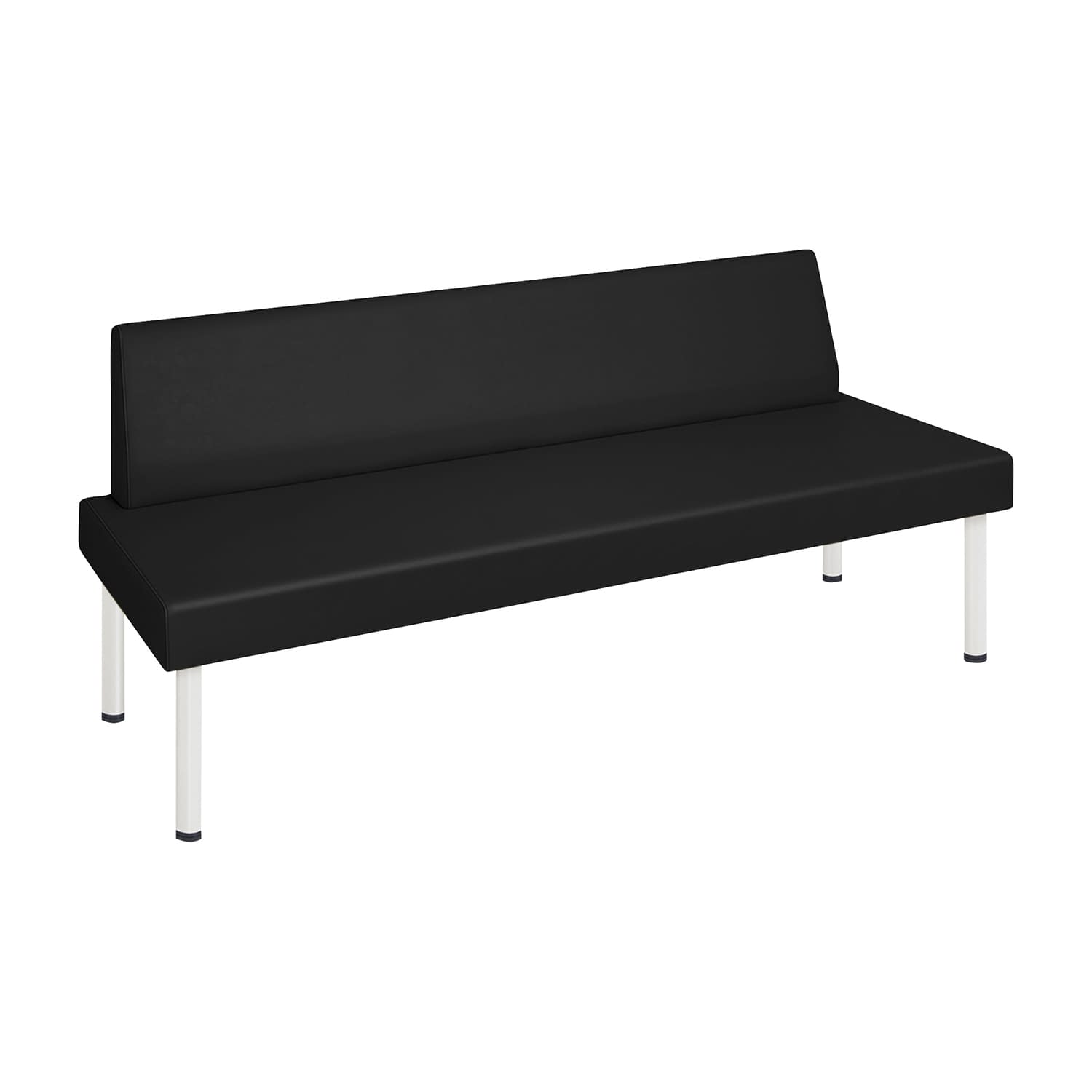 STスミス(01) 25-2980-0103 ビニルレザー黒 高田ベッド製作所 TB-1489-01(120X72CM)