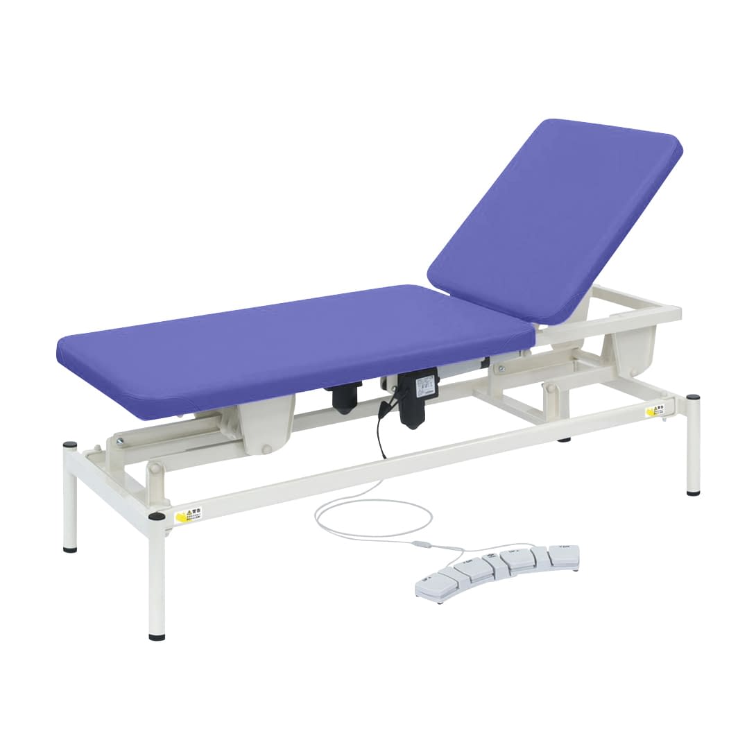 2M電動リモス 25-2981-0006 ビニルレザーライトブルー 高田ベッド製作所 TB-1516(60X180CM)