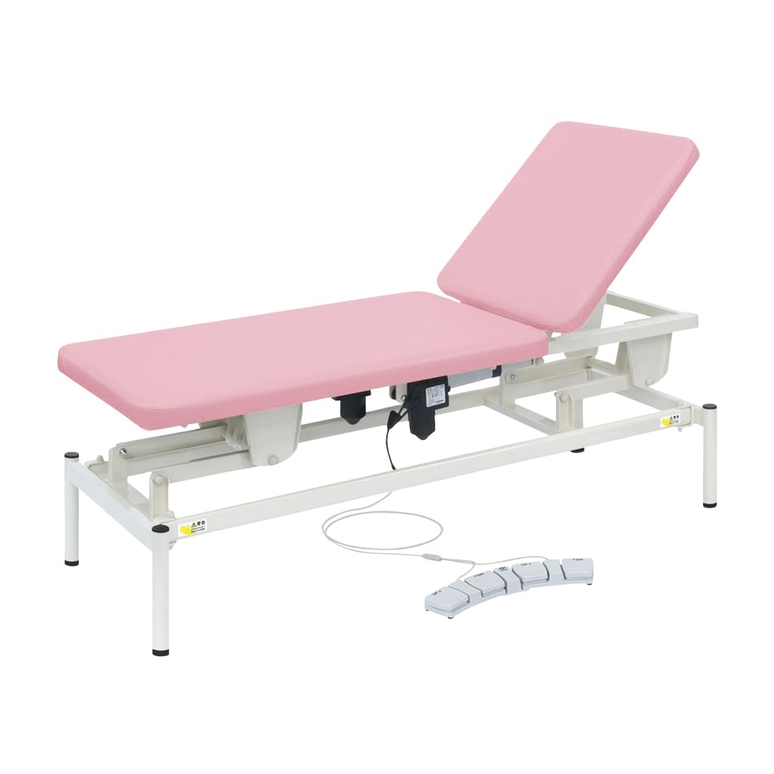 2M電動リモス 25-2981-0007 ビニルレザーピンク 高田ベッド製作所 TB-1516(60X180CM)