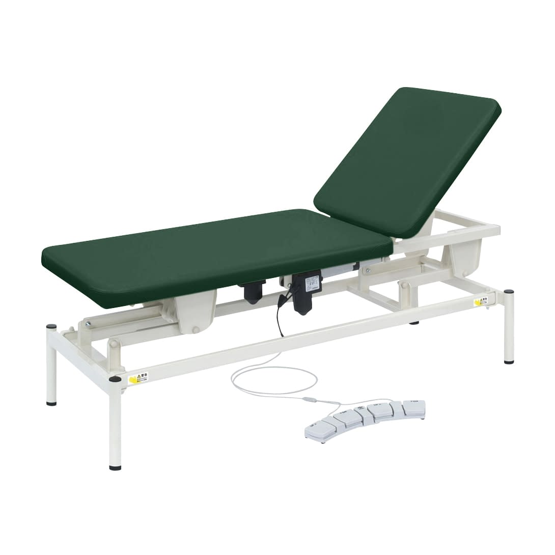 2M電動リモス 25-2981-0115 ビニルレザーメディグリーン 高田ベッド製作所 TB-1516(65X180CM)