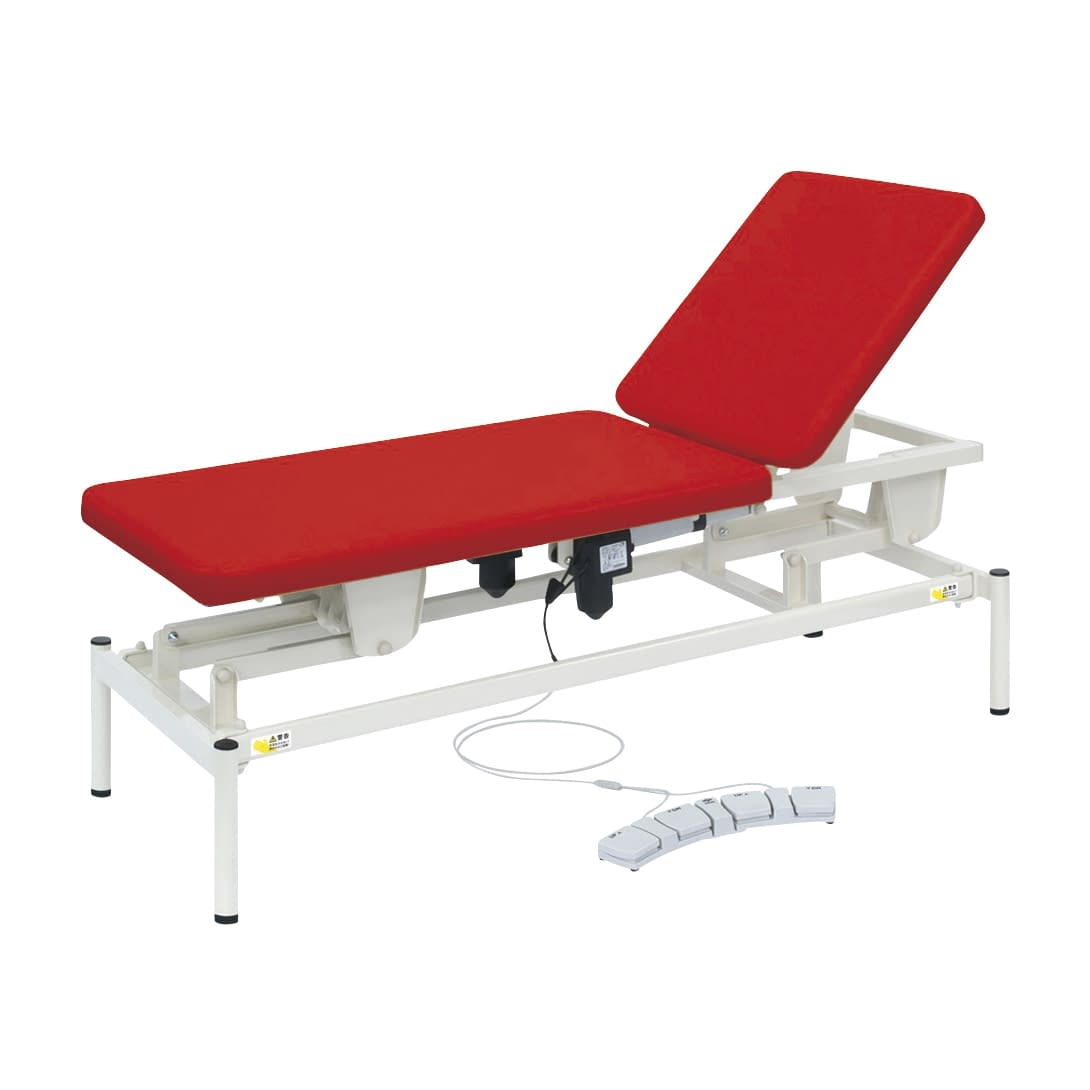 2M電動リモス 25-2981-0214 ビニルレザーレッド 高田ベッド製作所 TB-1516(70X180CM)