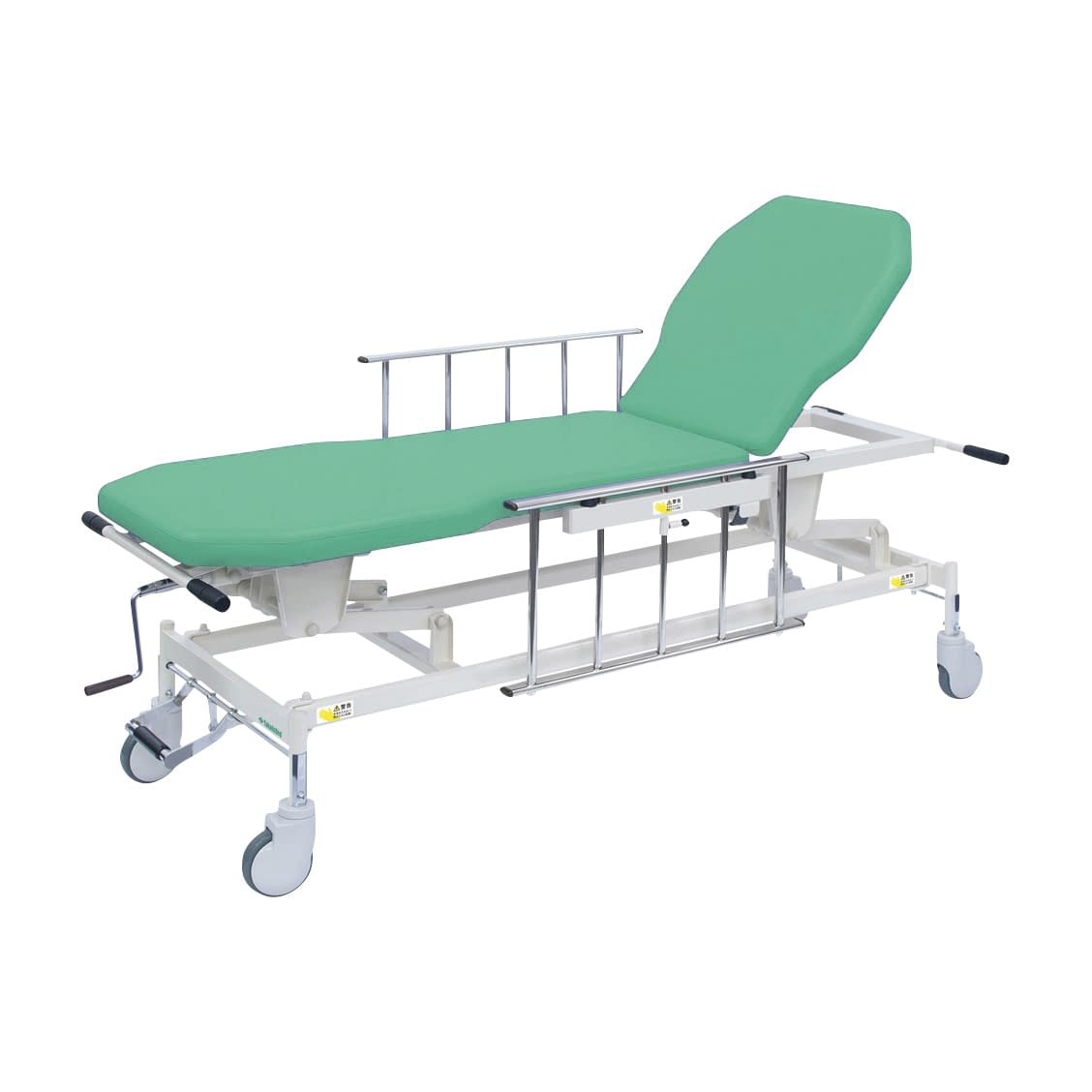 手動GSストレッチャー D型 25-2537-0005 ビニルレザーライトグリーン 高田ベッド製作所 TB-1521(60X48-86CM)