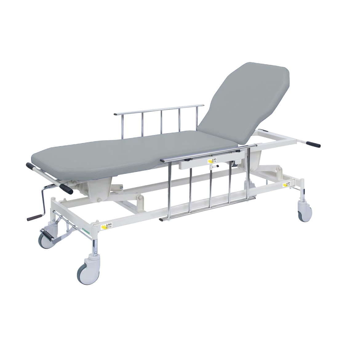 手動GSストレッチャー D型 25-2537-0109 ビニルレザーグレー 高田ベッド製作所 TB-1521(65X48-86CM)