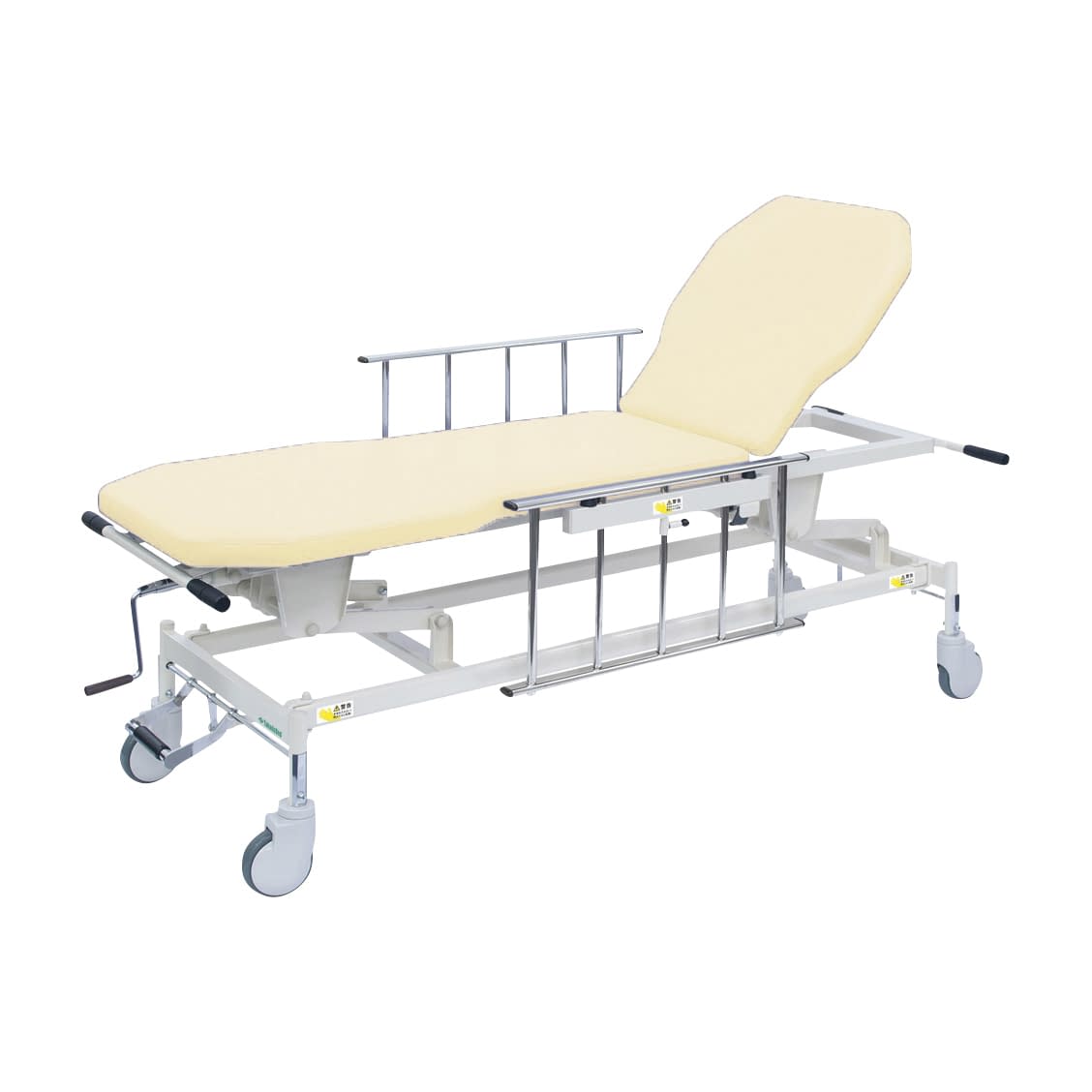 手動GSストレッチャー D型 25-2537-0113 ビニルレザークリーム 高田ベッド製作所 TB-1521(65X48-86CM)