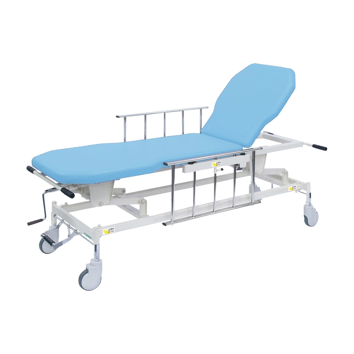 手動GSストレッチャー D型 25-2537-0212 ビニルレザースカイブルー 高田ベッド製作所 TB-1521(70X48-86CM)