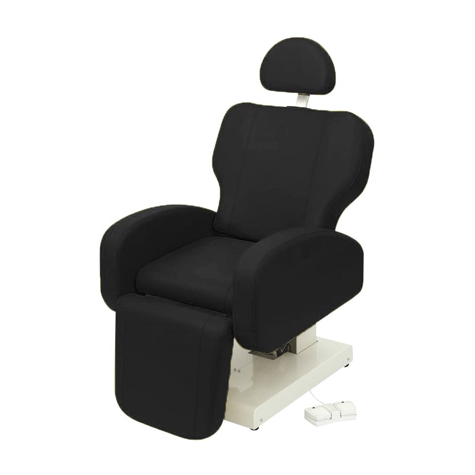 椅子型診察台 25-2977-0003 ビニルレザー黒 高田ベッド製作所 TB-1560(64X84CM)