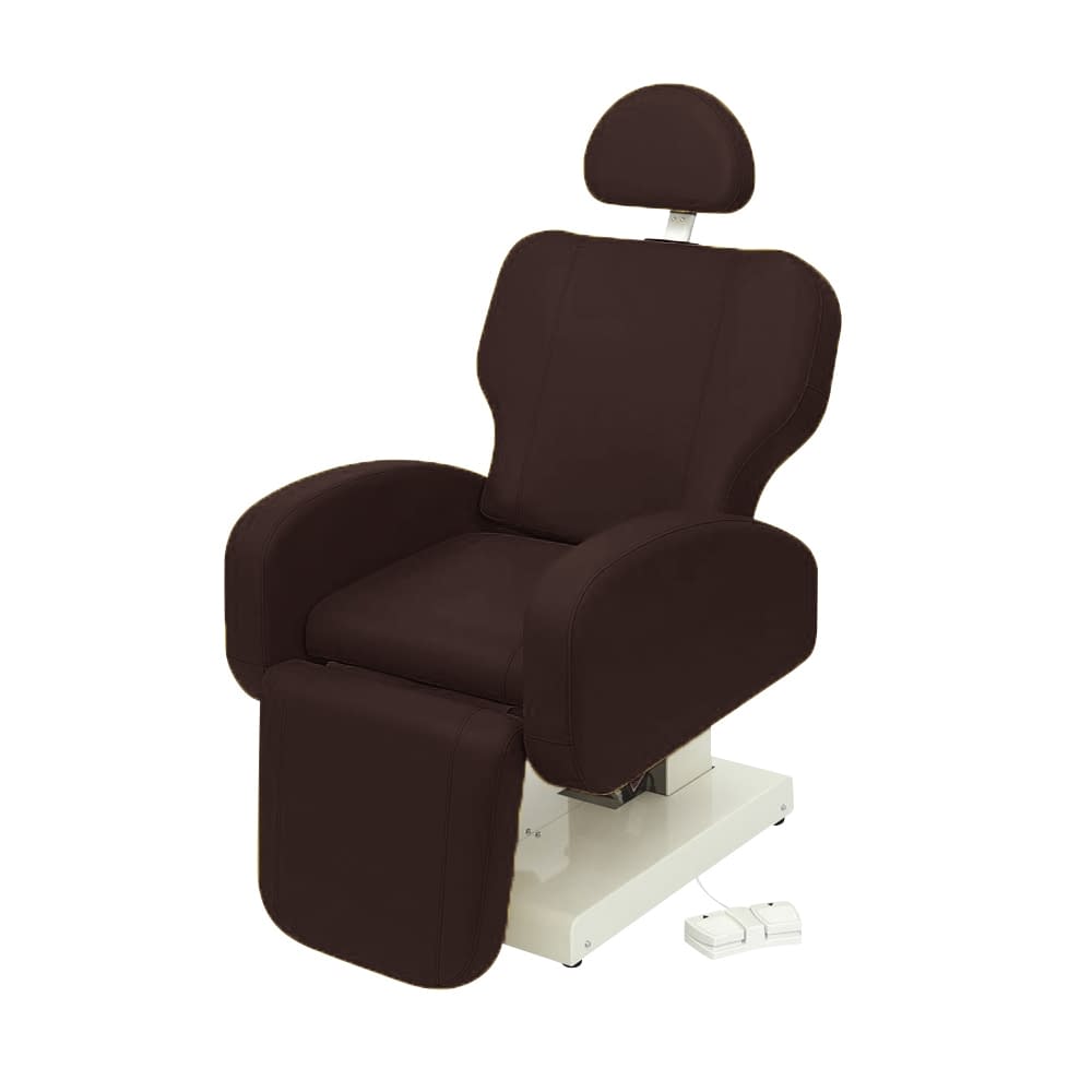 椅子型診察台 25-2977-0004 ビニルレザー茶 高田ベッド製作所 TB-1560(64X84CM)
