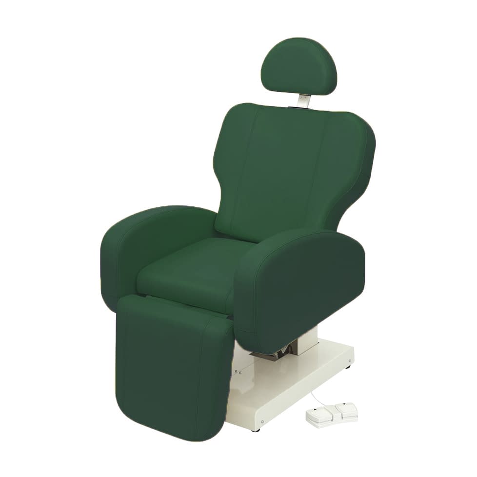 椅子型診察台 25-2977-0015 ビニルレザーメディグリーン 高田ベッド製作所 TB-1560(64X84CM)