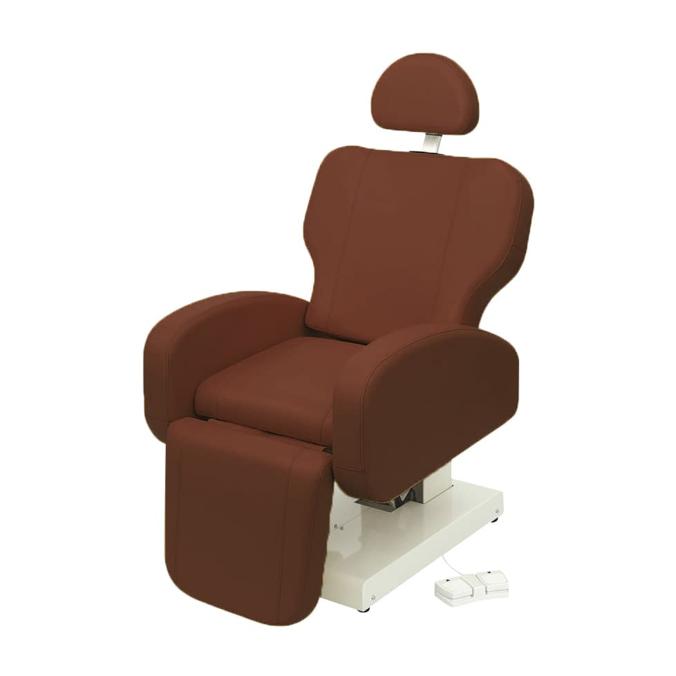 椅子型診察台 25-2977-0017 ビニルレザーライトブラウン 高田ベッド製作所 TB-1560(64X84CM)