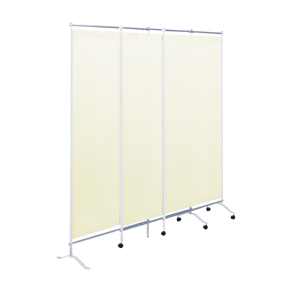 3連スライドスクリーン 25-2976-0102 クリーム 高田ベッド製作所 TB-1565(H150CM)