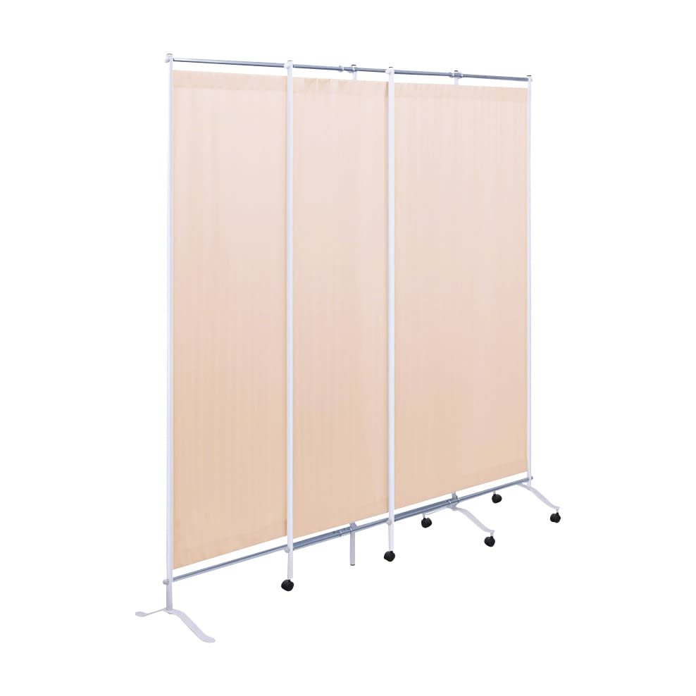 3連スライドスクリーン 25-2976-0104 ピンク 高田ベッド製作所 TB-1565(H150CM)