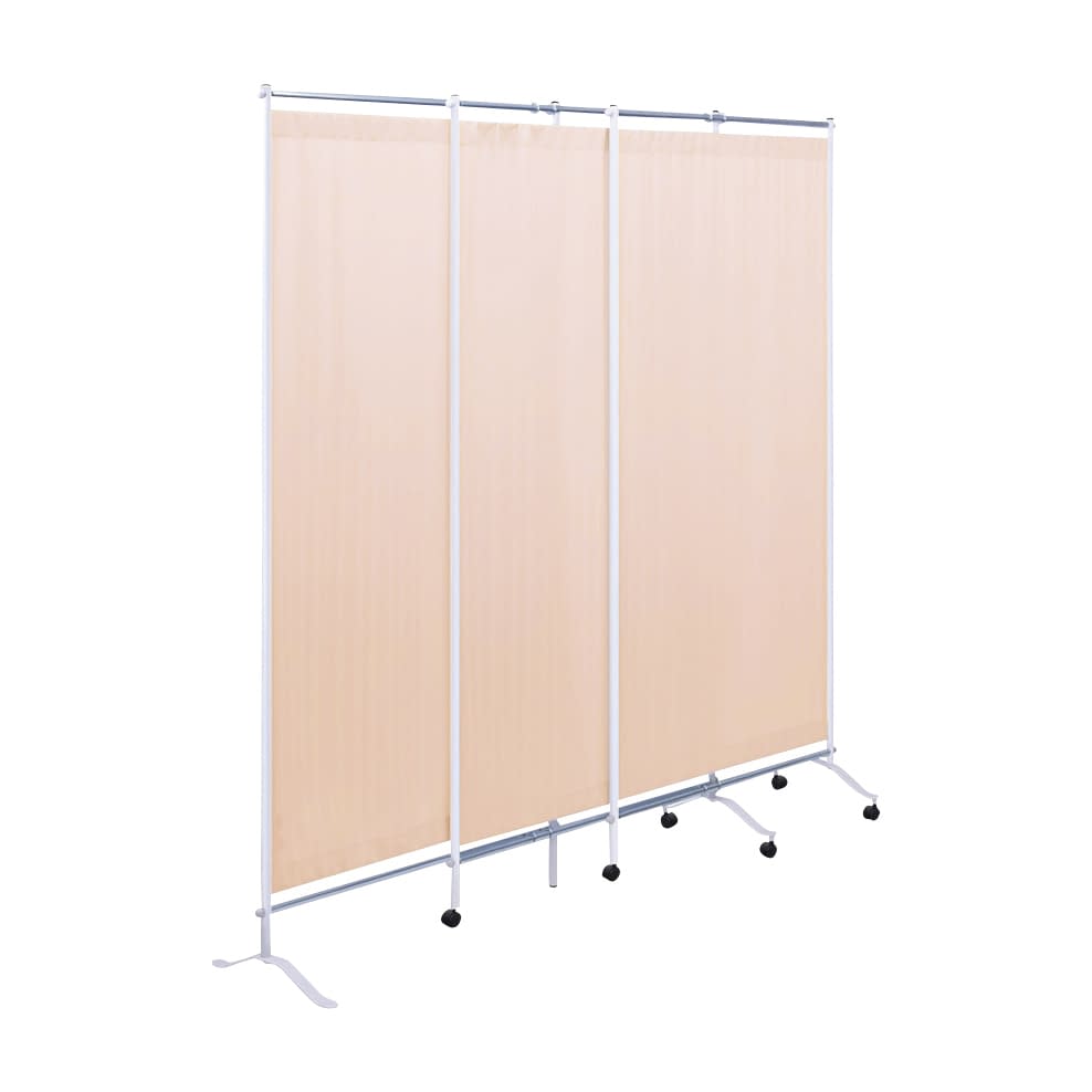 3連スライドスクリーン 25-2976-0004 ピンク 高田ベッド製作所 TB-1565(H180CM)