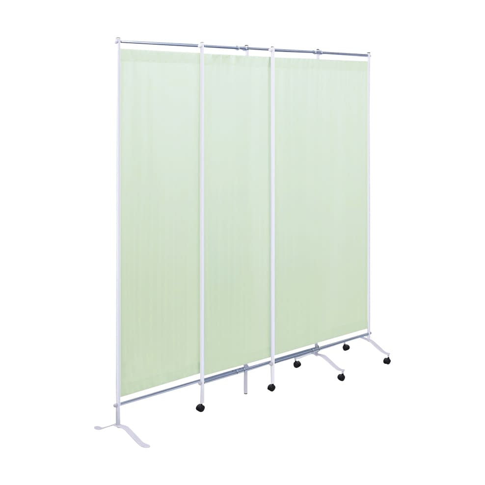 3連スライドスクリーン 25-2976-0005 グリーン 高田ベッド製作所 TB-1565(H180CM)