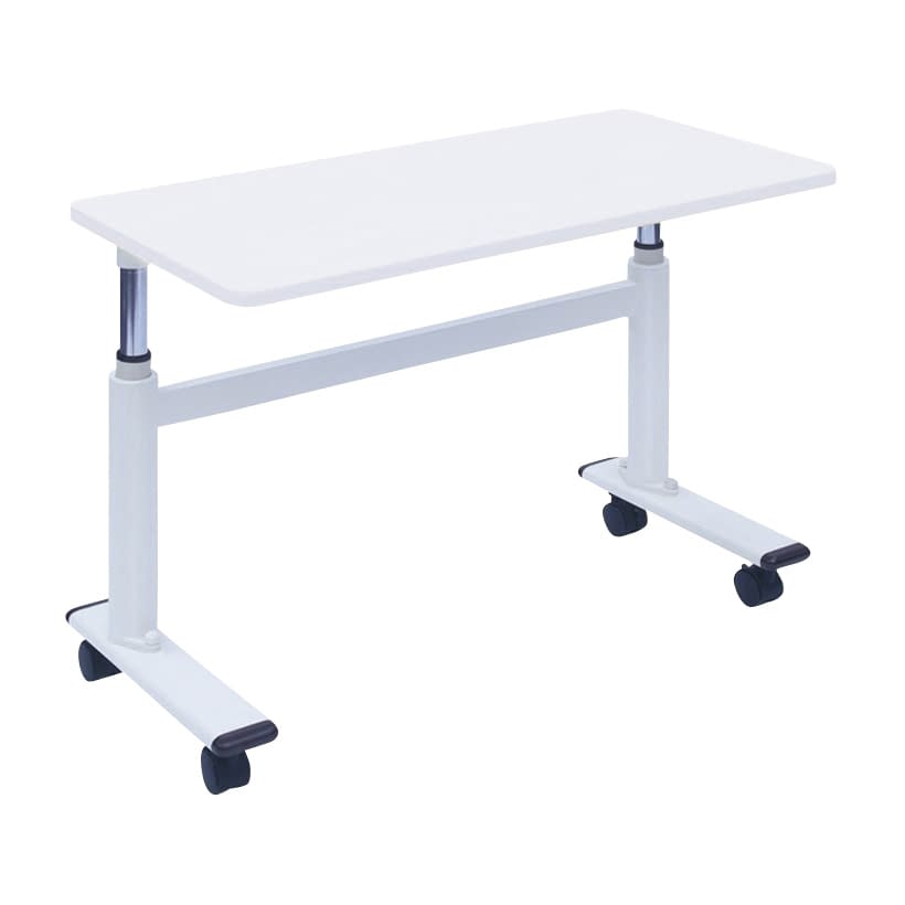 ひとり介護テーブル 25-2533-0001 ホワイト 高田ベッド製作所 TB-1569(90X45X60-80