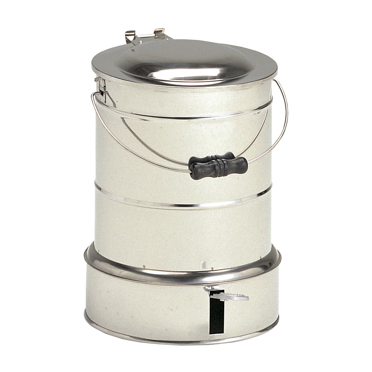 汚物缶(足踏式)30cm 300丸 02-2720-03 横田製作所 ステンレス (ホーローソウツキ)