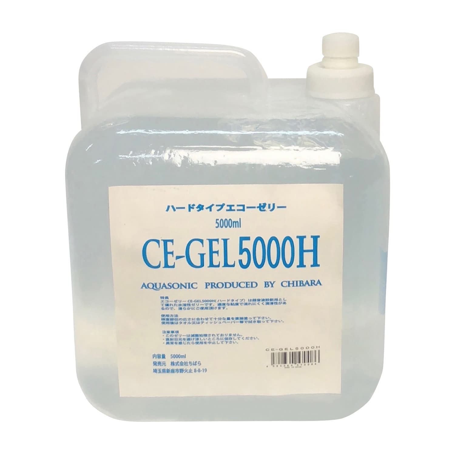 エコーゼリー ハードタイプ ハードタイプ 超音波診断用ゼリー 25-2881-08 ちばら CE-GEL5000H(5000MLX2